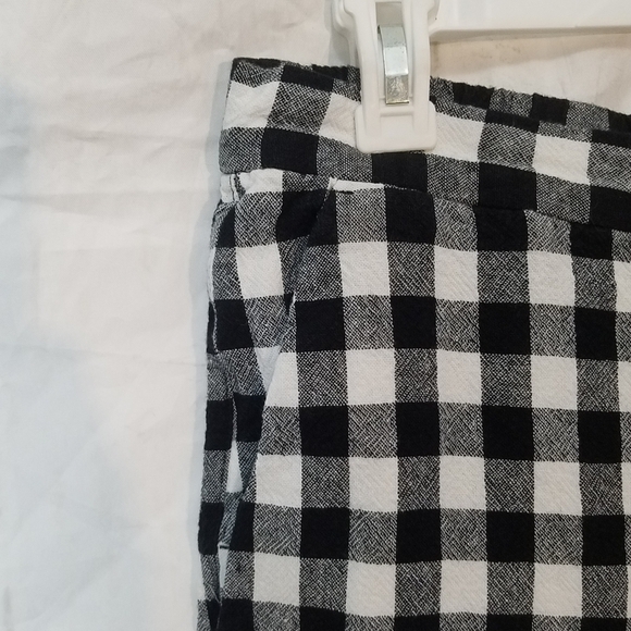 Banana republic factory linen blend Buffalo print Hayden pants - Picture 3 of 8